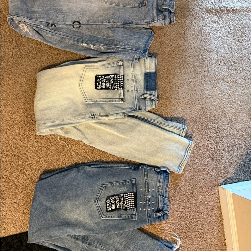 Ksubi Men's Skinny Jeans in Blue and Light Blue